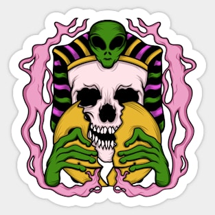 Alien Invasion Sticker